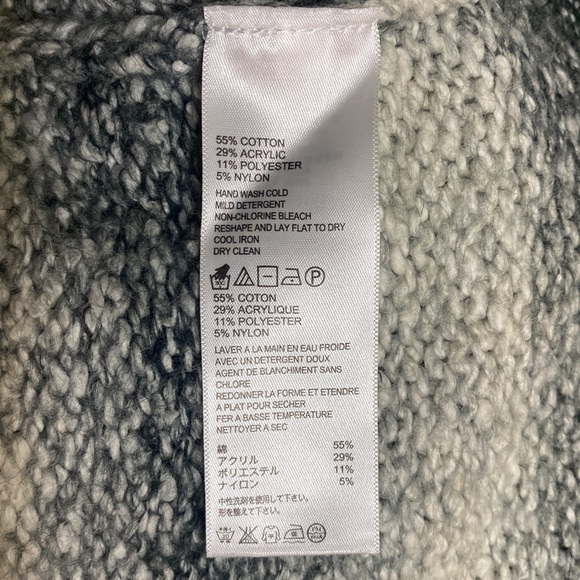 TOMMY BAHAMA Womens Cardigan Long-Sleeve Sweater Pockets, size XL Gray & White - Picture 6 of 7